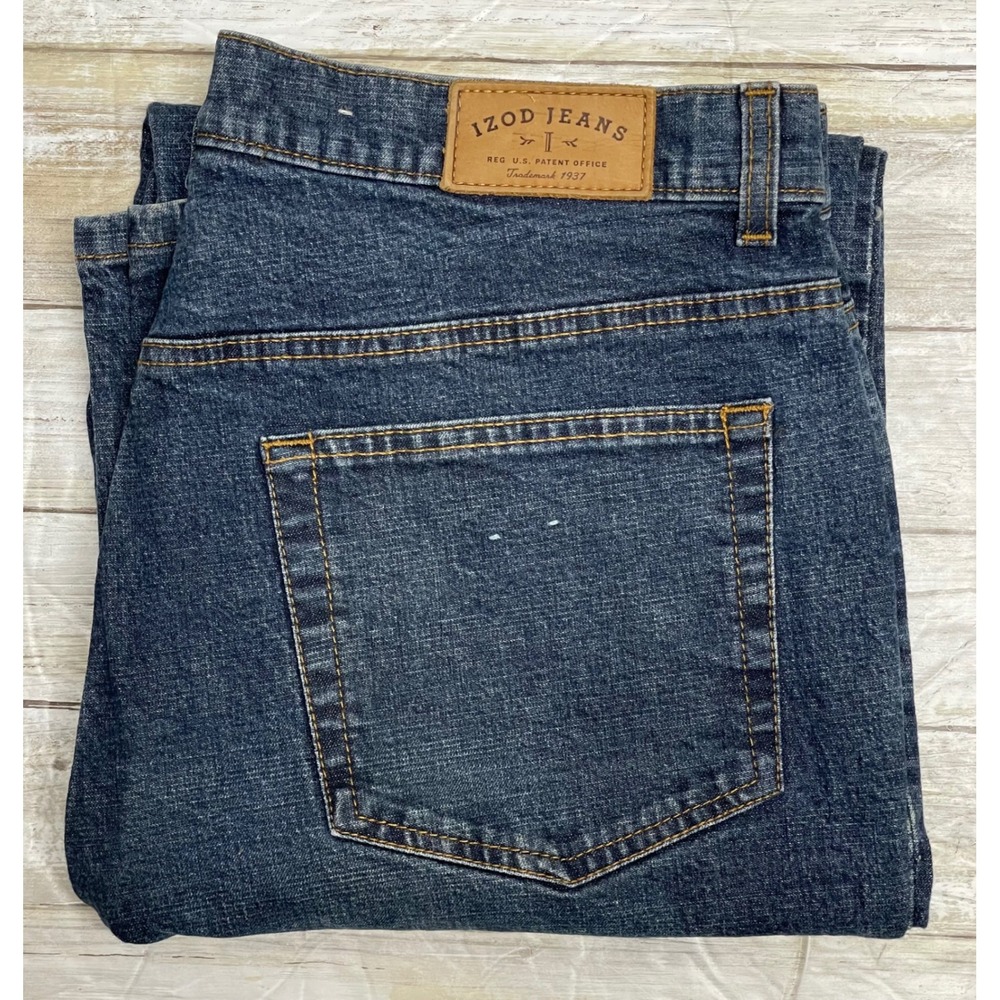 IZOD Jeans Womens Size 12 Dark Wash‎ Denim Straight Leg Pants Casual Everyday